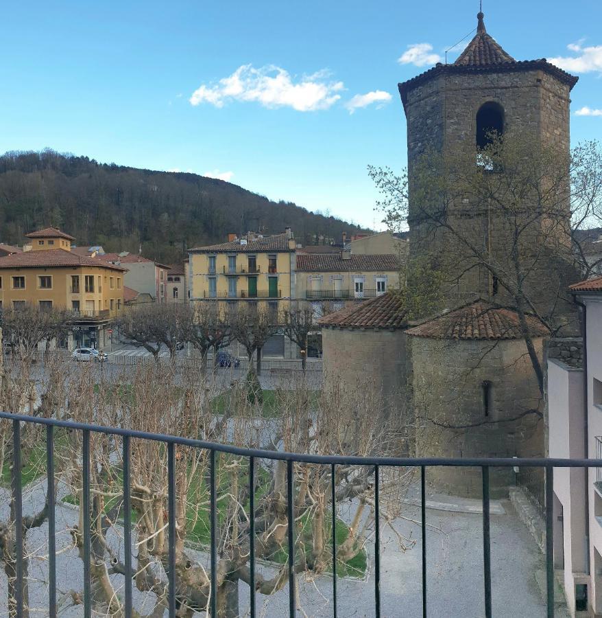 Casa Matilda - Apartamento Con Chimenea, Vistas, Rustico-Elegante En El Centro Sant Joan de les Abadesses Exteriér fotografie
